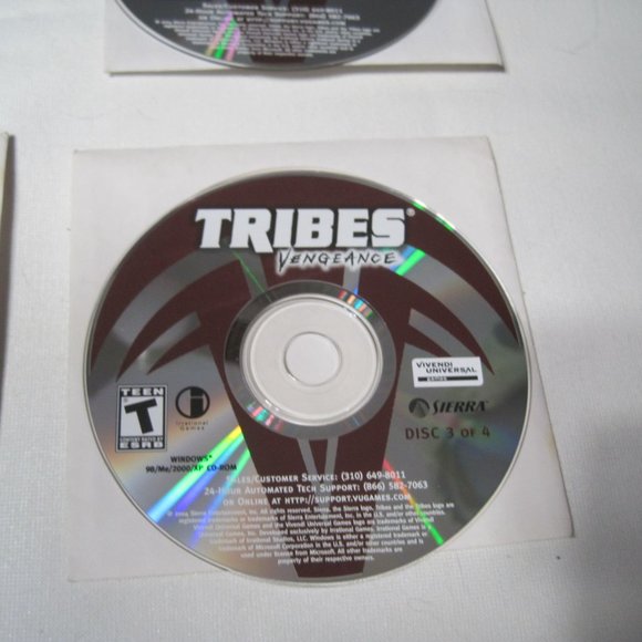 Tribes: Vengeance (PC, 2004) Discs and Game Manual Only (No Box) (Sierra, Teen) - Picture 8 of 11